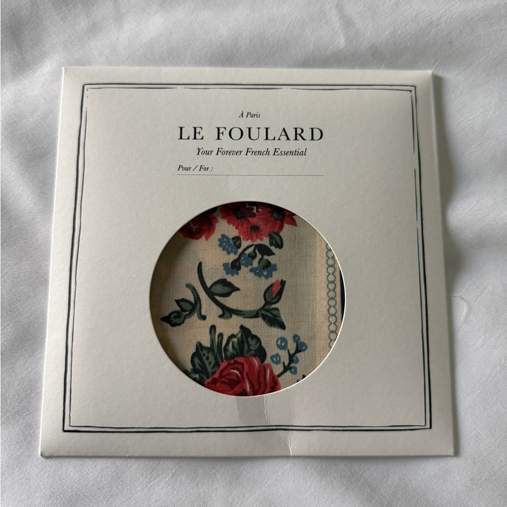 Sezane Foulard Margaret Bleu scarf